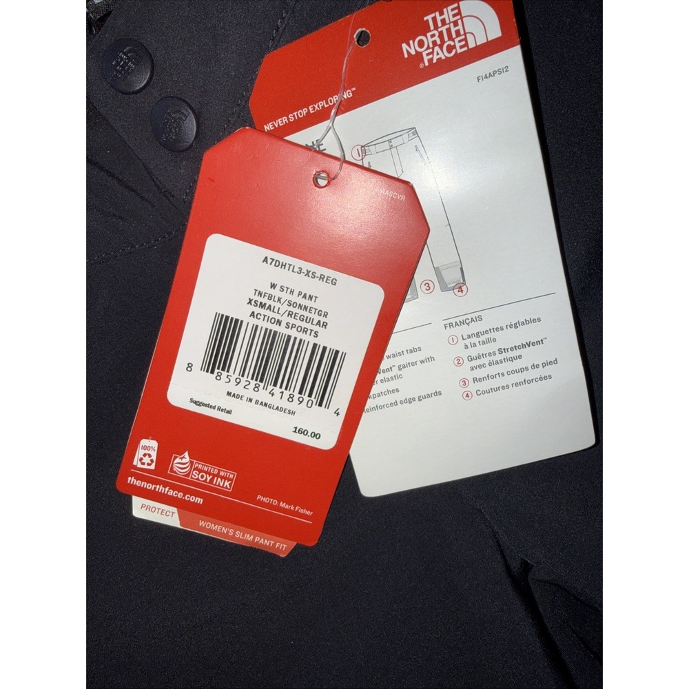The North Face Insulated Ski Pants Women's Size XS  Black DryVent Waterproof - Picture 3 of 9